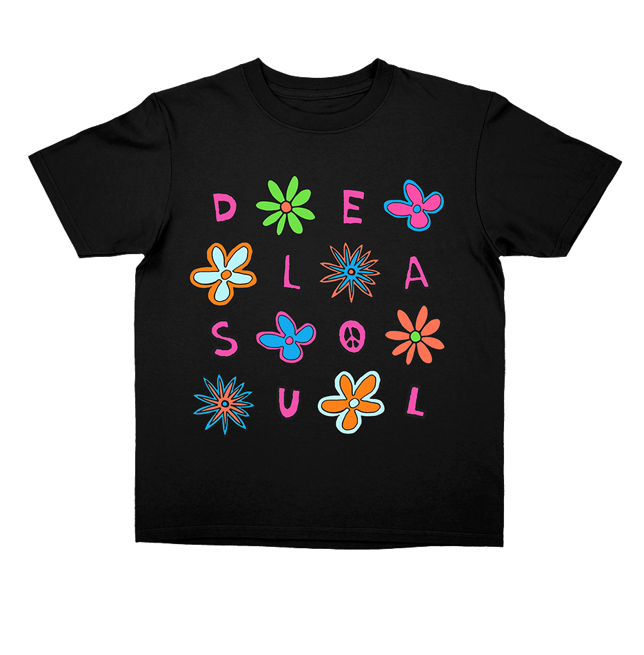 De La Soul - Checkered Daisy Black Toddler T-Shirt