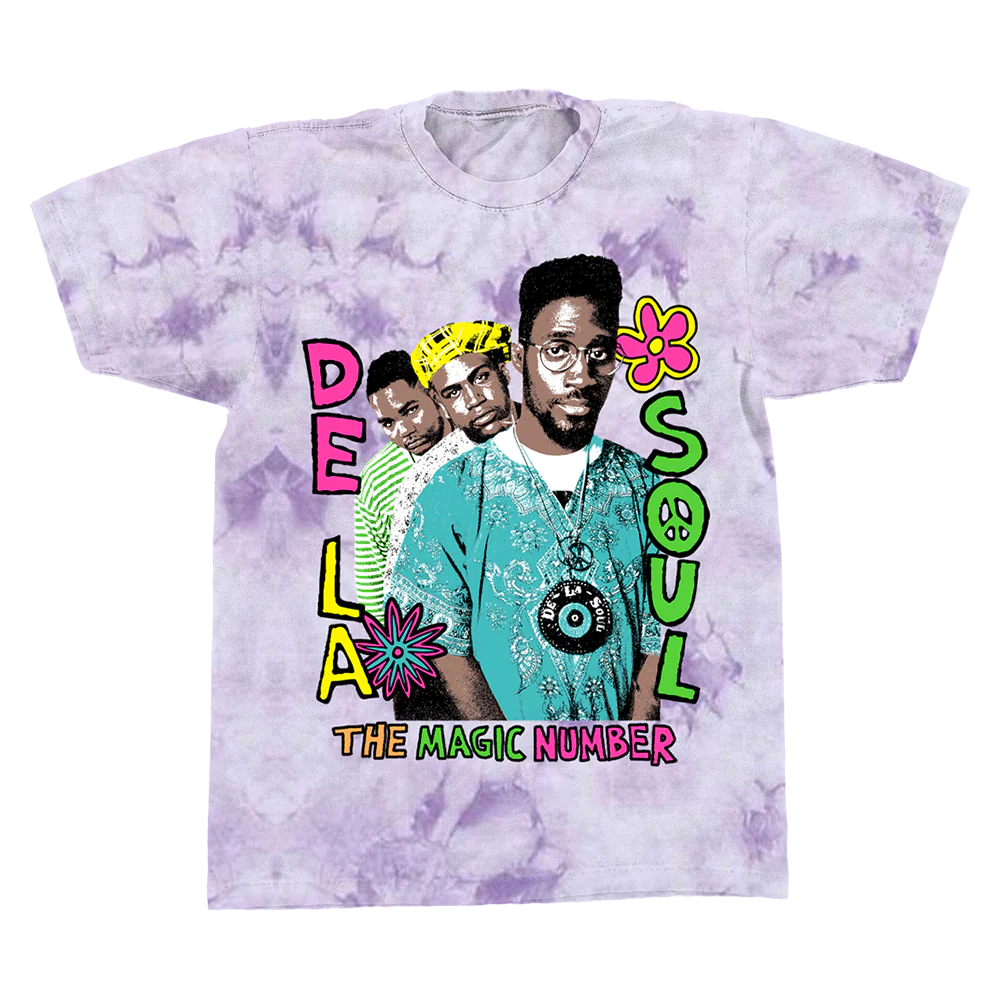De La Soul - The Magic Number Purple Tie-Dye T-Shirt