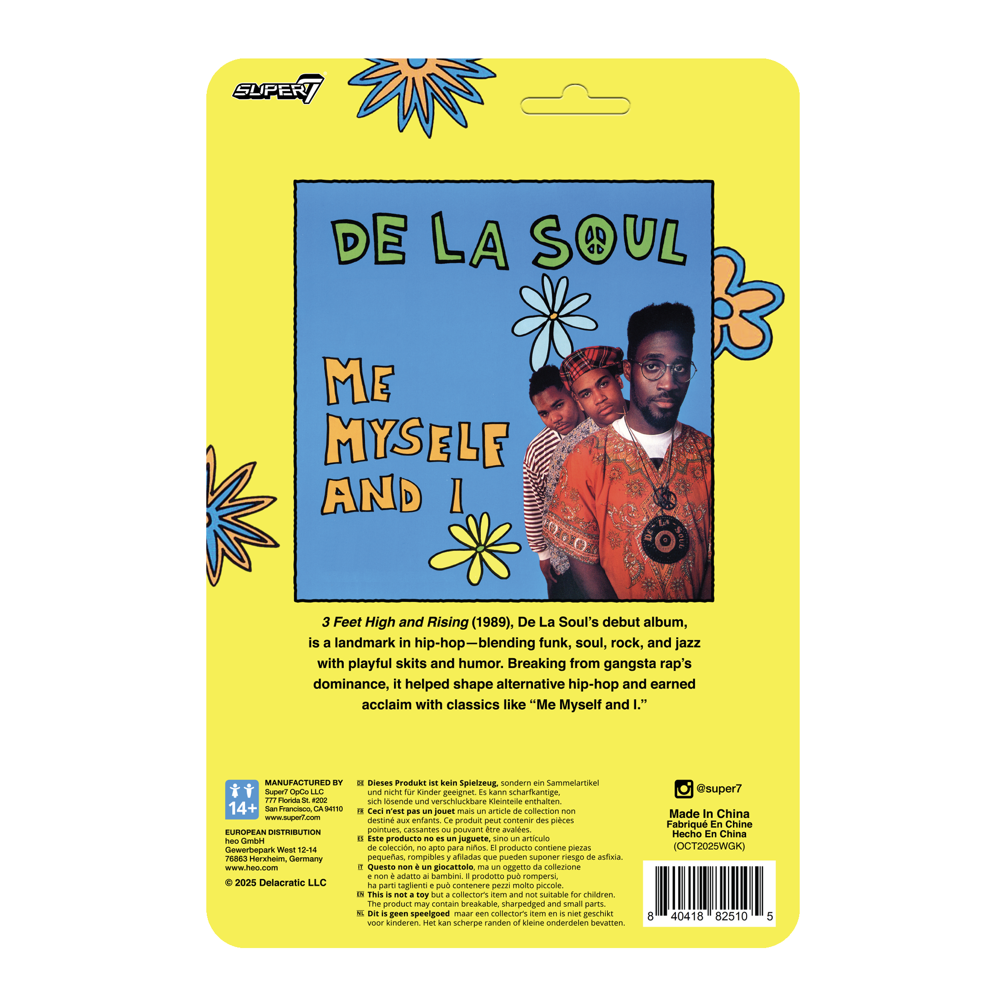 De La Soul - Super7 x De La Soul: Vincent "Maseo" Mason ReAction Figure