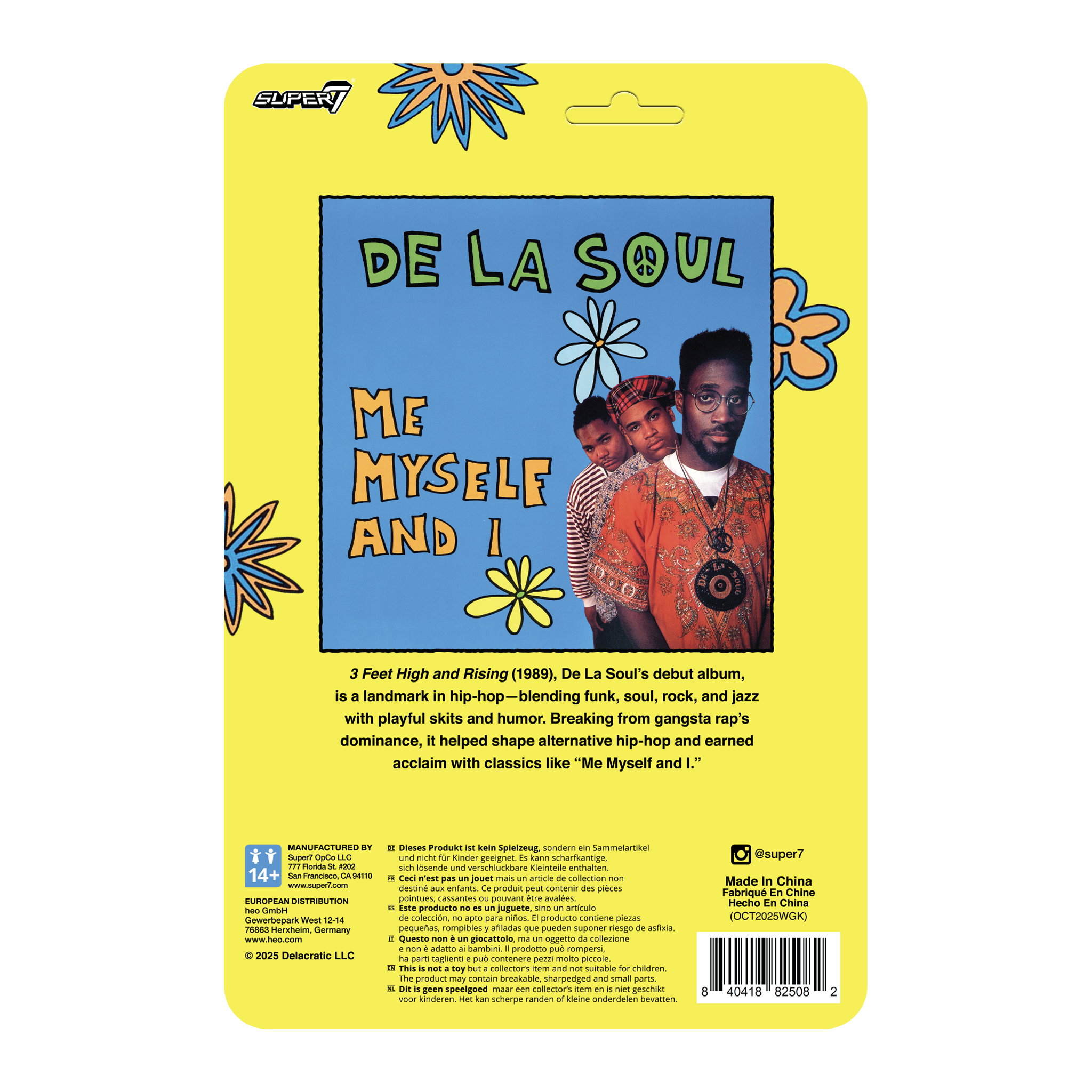 De La Soul - Super7 x De La Soul: Kelvin "Posdnuos" Mercer ReAction Figure