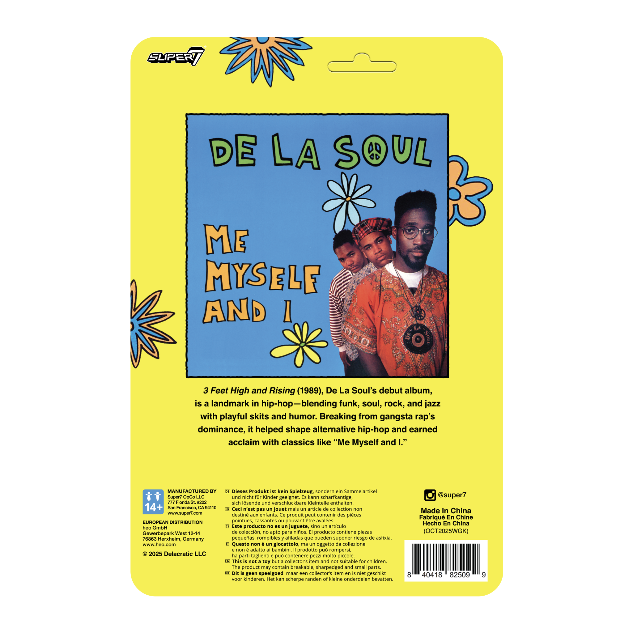 De La Soul - Super7 x De La Soul: David "Trugoy the Dove" Jolicoeur ReAction Figure